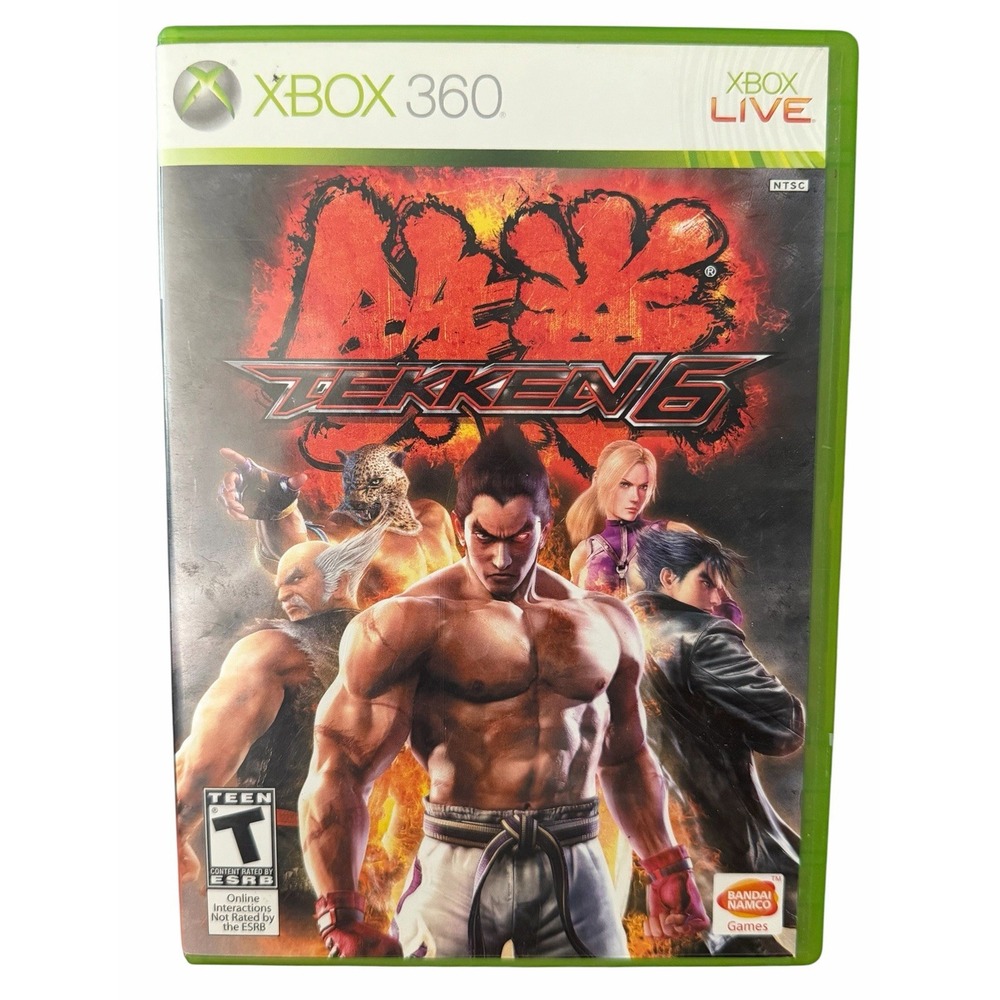 Tekken 6 (Microsoft Xbox 360, 2009) Video Game w Manual